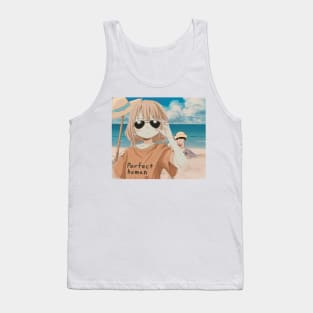 Perfect Human at the Beach Tank Top